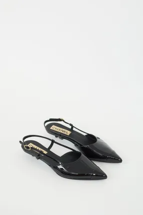 2022 Black Patent CC Slingback Mule