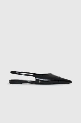 AB ELENA SLINGBACK FLATS - Black