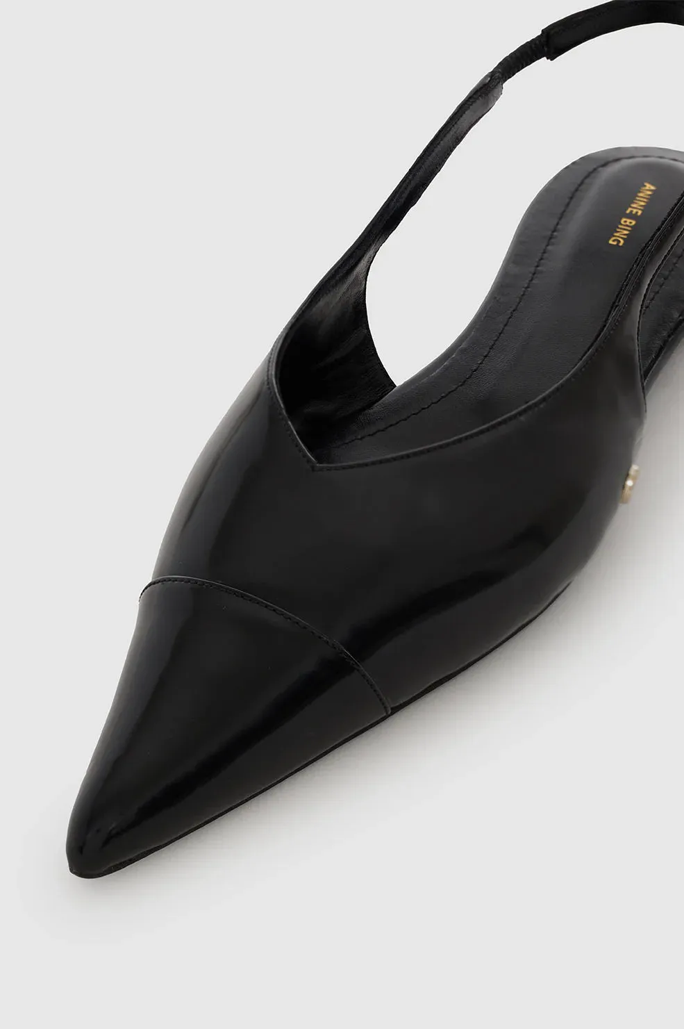 AB ELENA SLINGBACK FLATS - Black