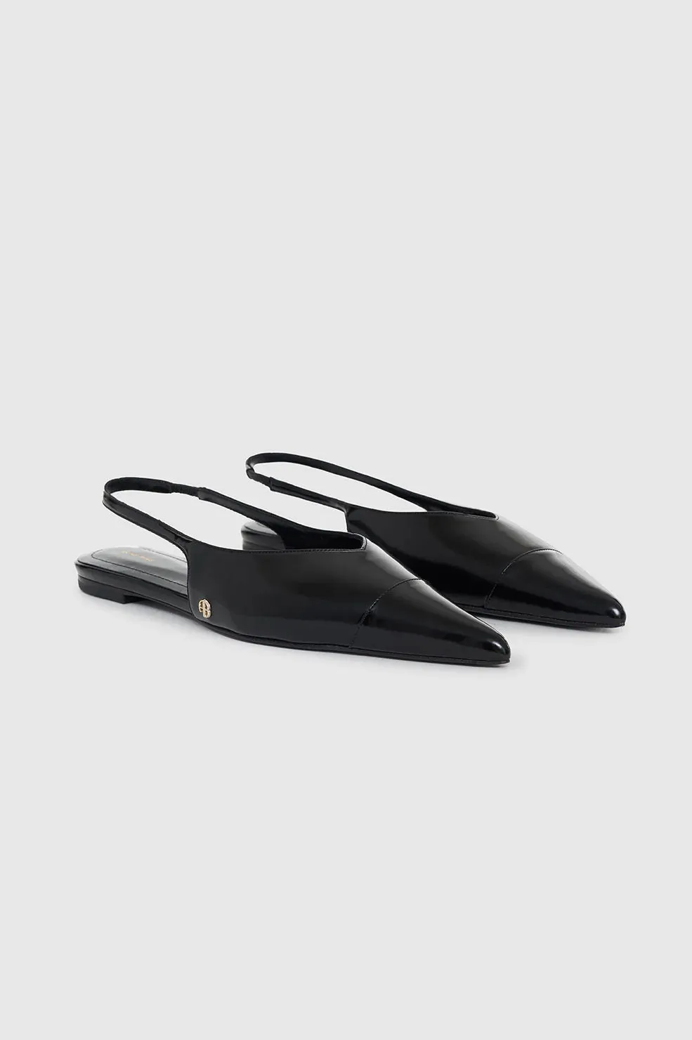 AB ELENA SLINGBACK FLATS - Black