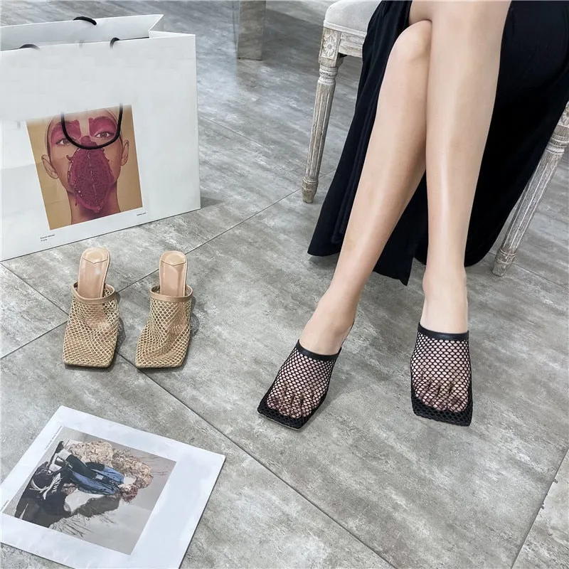 Breathable Mesh Heel Slippers