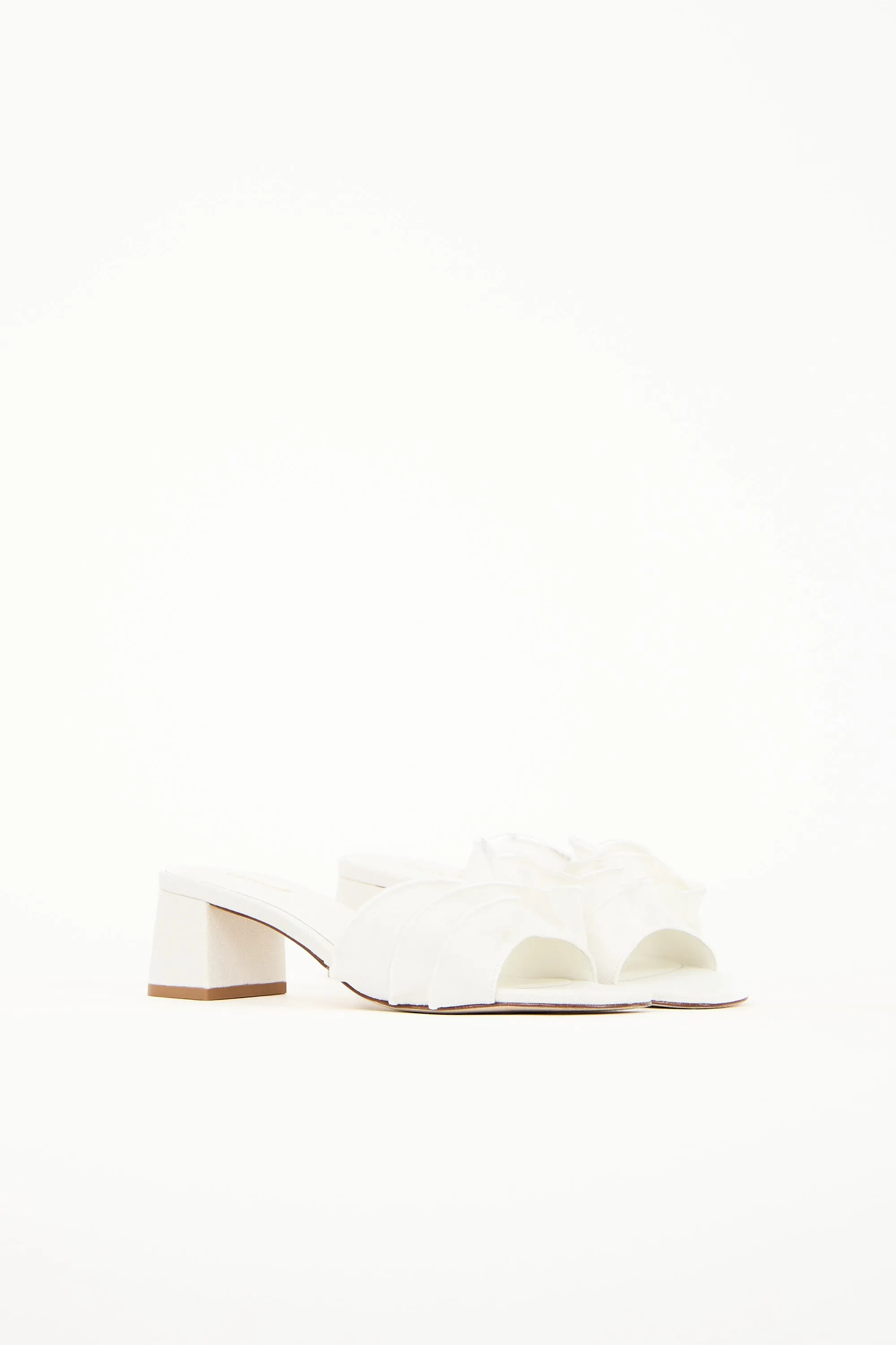 Brigitte Raffia Ruffle Mule
