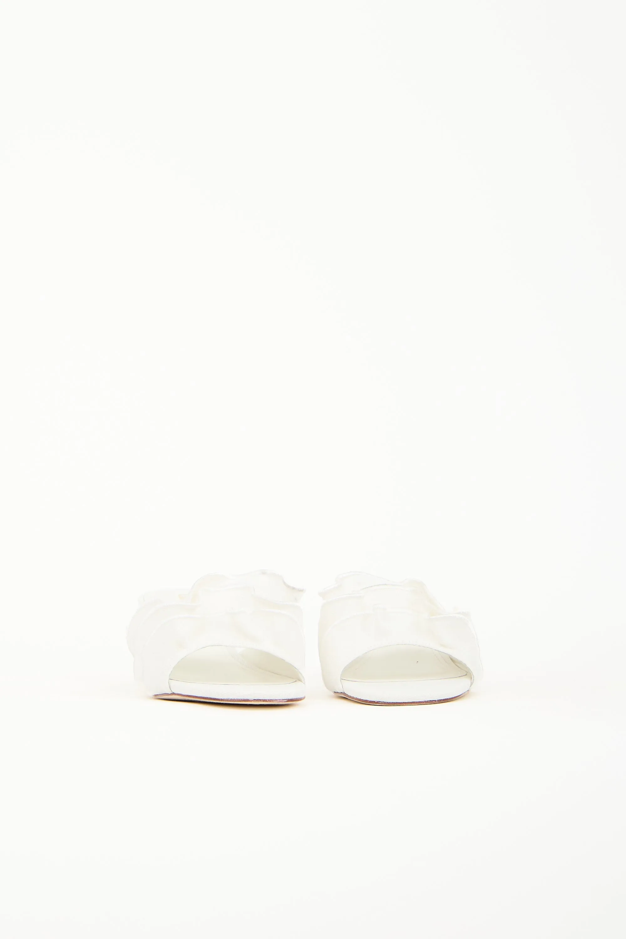 Brigitte Raffia Ruffle Mule