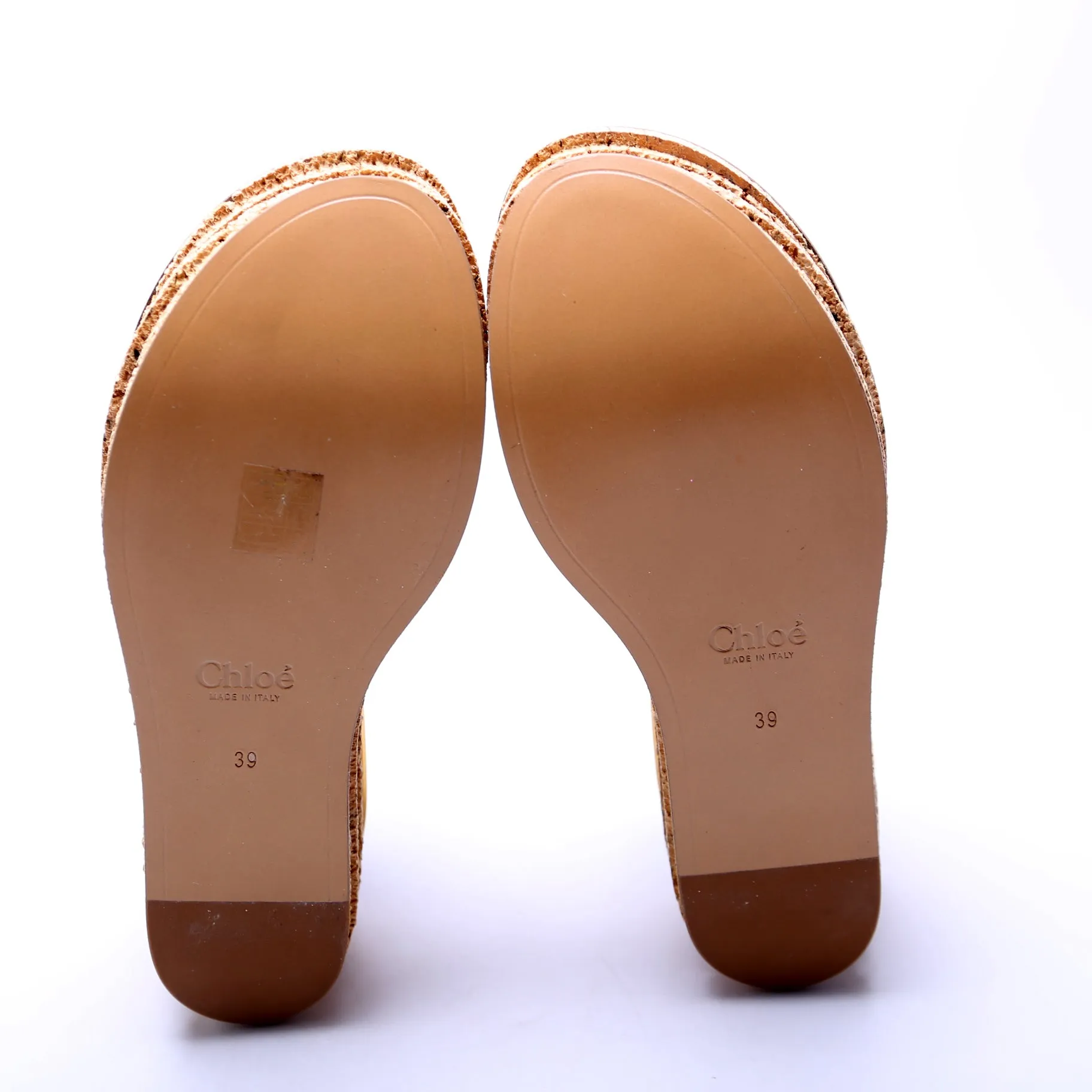 Camille Wedge Mules Size 39 Brown