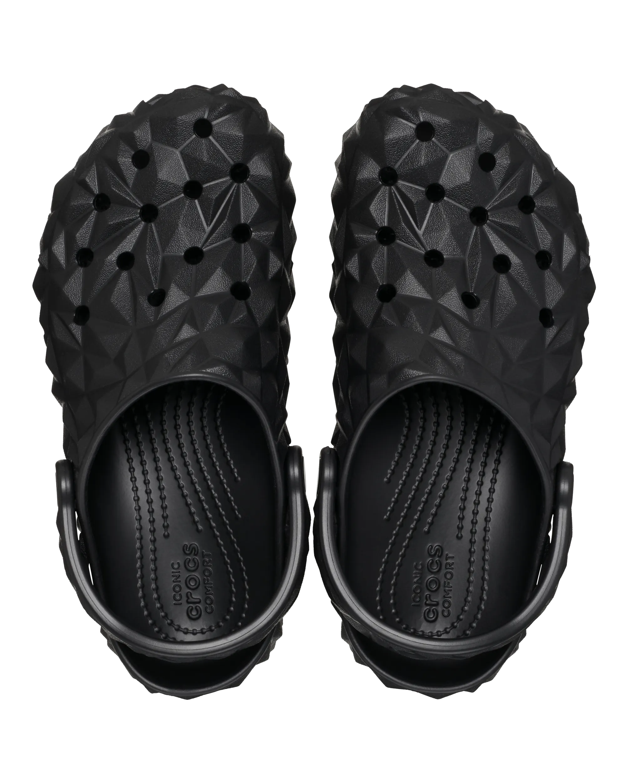 Classic Geometric Clog in Black