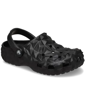 Classic Geometric Clog in Black