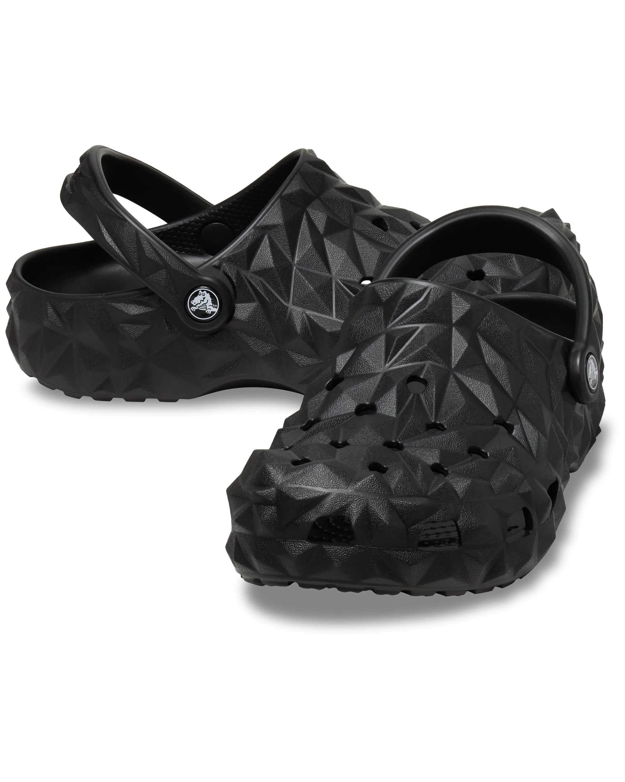 Classic Geometric Clog in Black