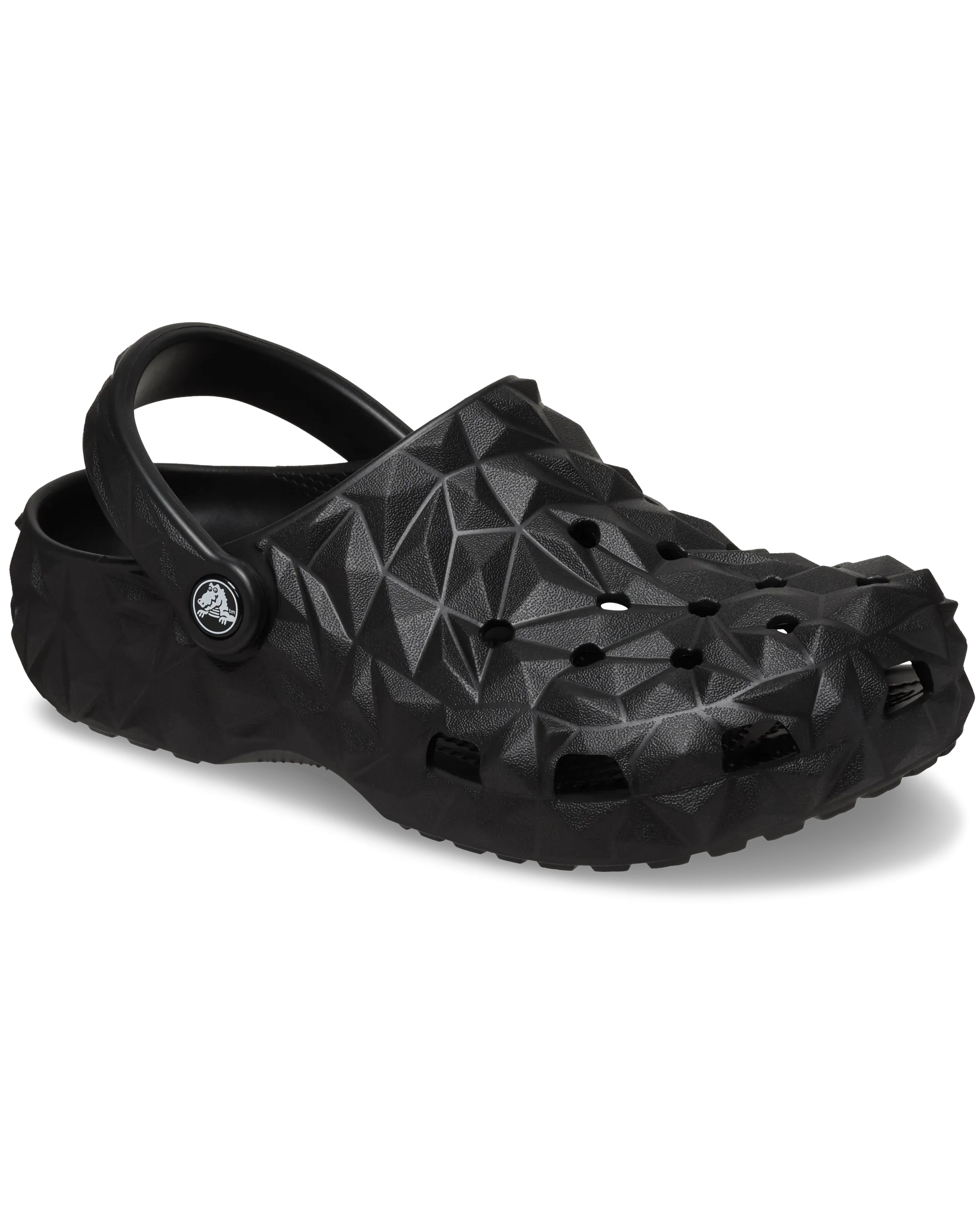 Classic Geometric Clog in Black