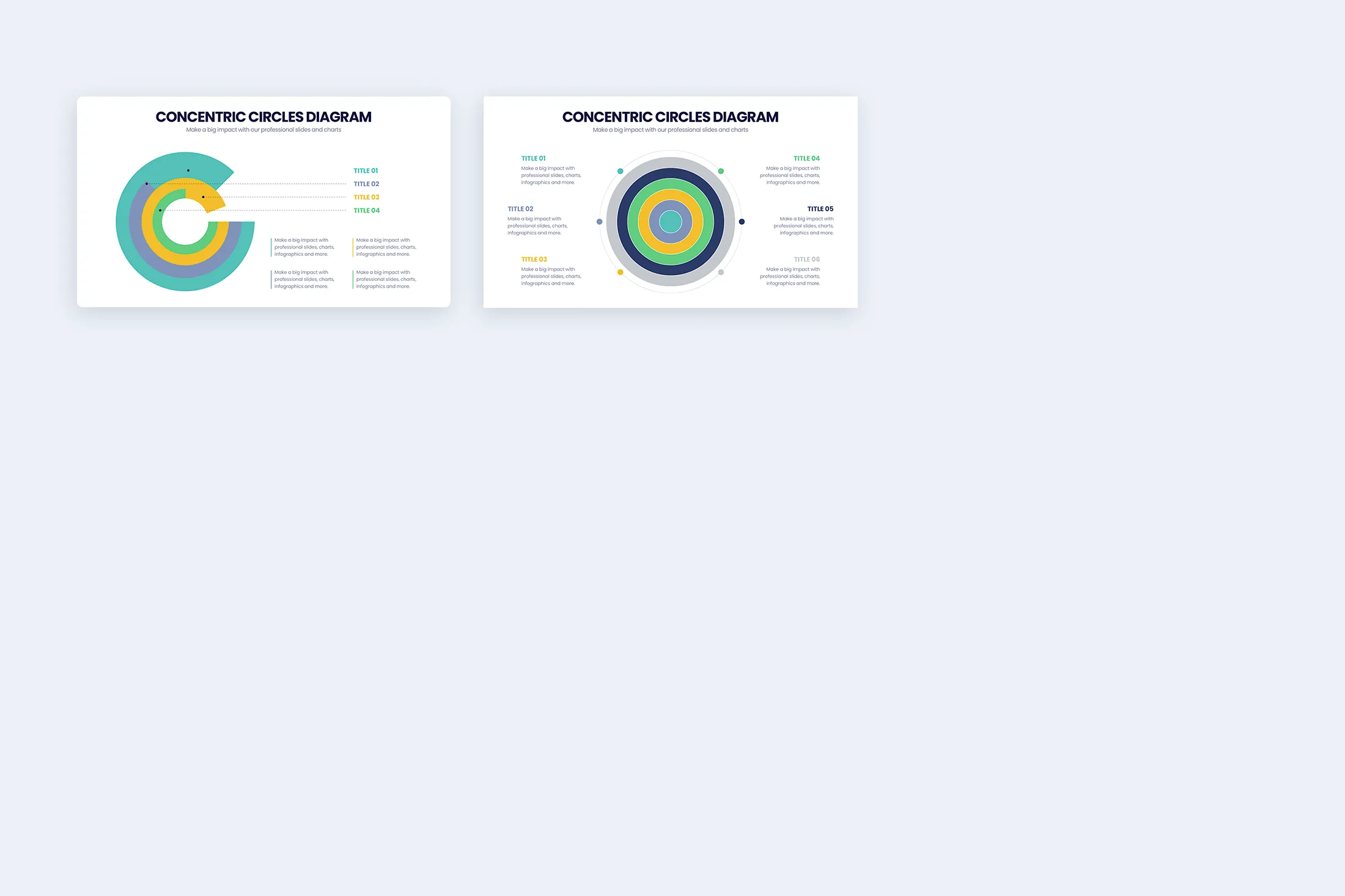 Concentric Circle Diagrams Google Slides Infographic Template