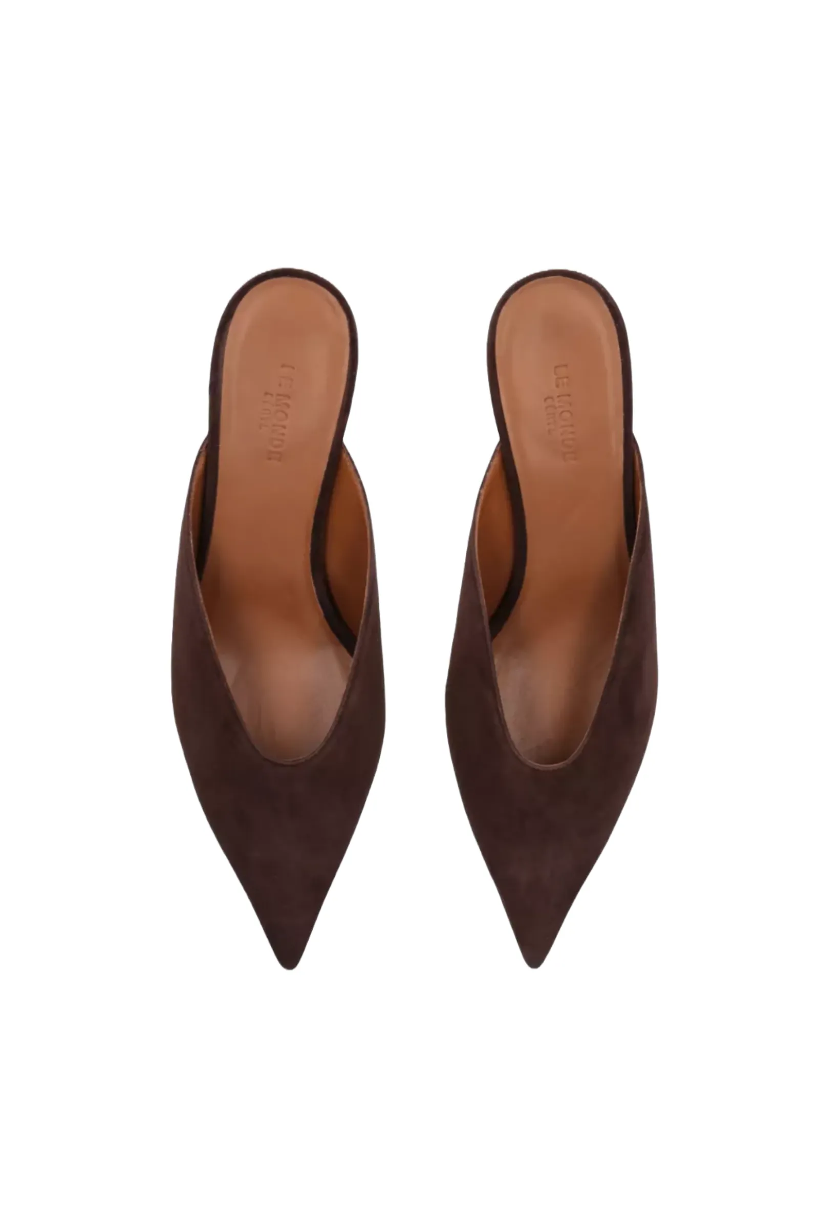 Dark Brown Suede Venetian Mules 35