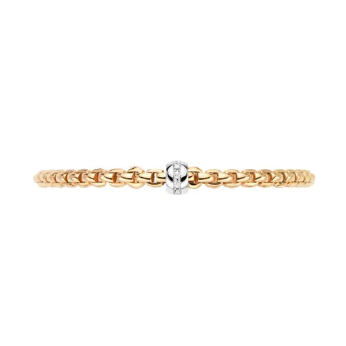 Eka Flex'it Bracelet with Diamonds, Small - 18ct Yellow Gold - 733BBBRS-GB