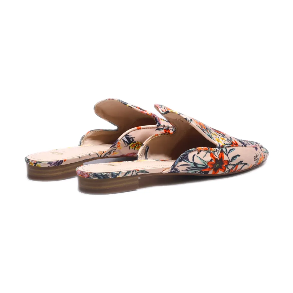 H&M Mules Fabric Multicolour Colour For Women