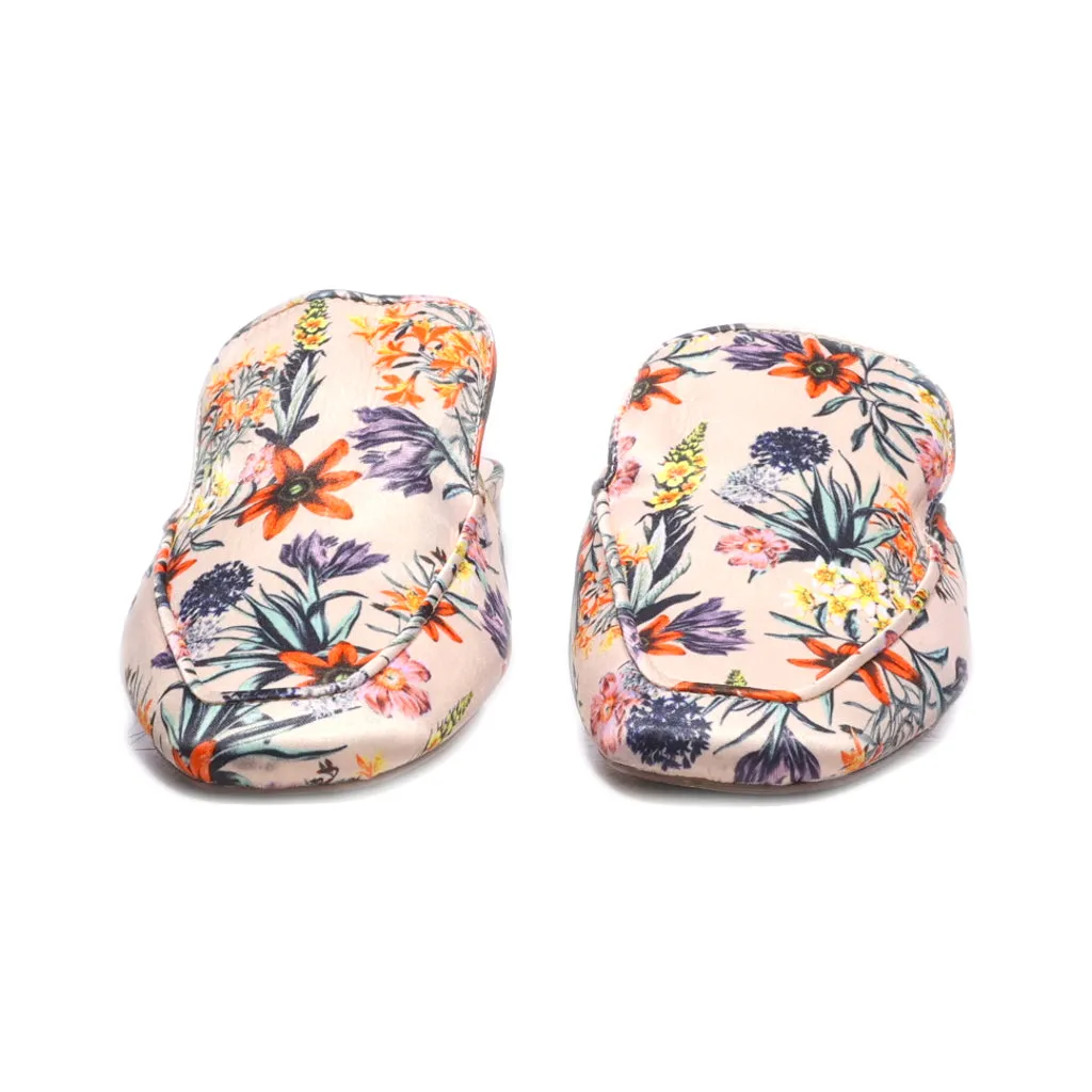 H&M Mules Fabric Multicolour Colour For Women