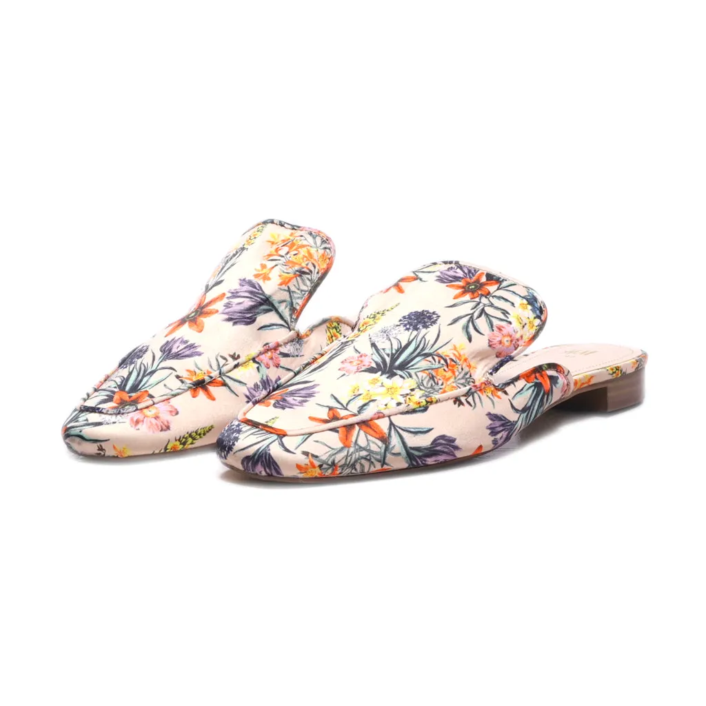 H&M Mules Fabric Multicolour Colour For Women