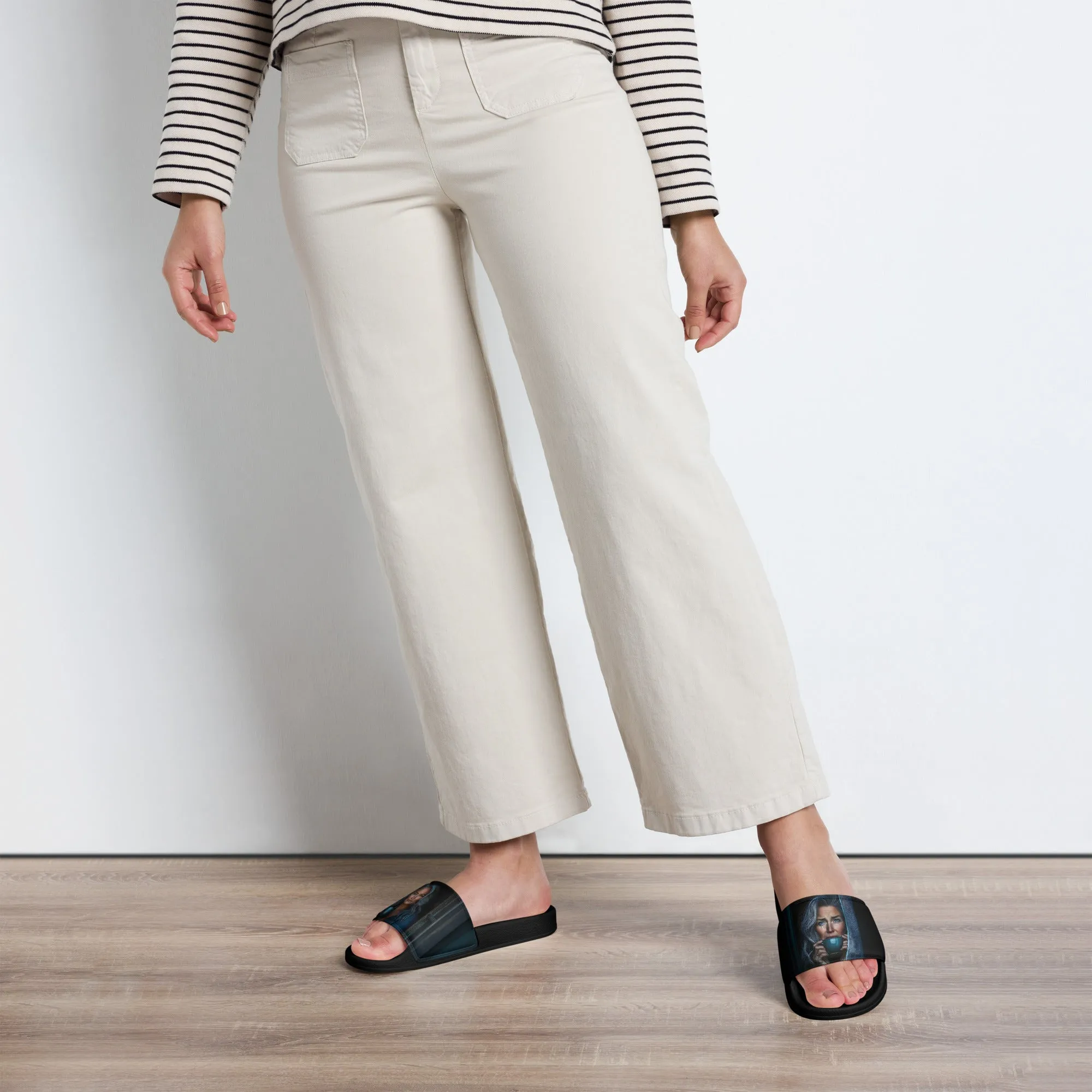 Happiness Masked Women's slides