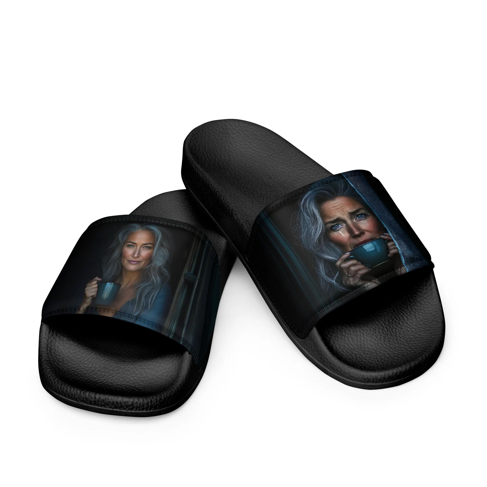 Happiness Masked Women's slides