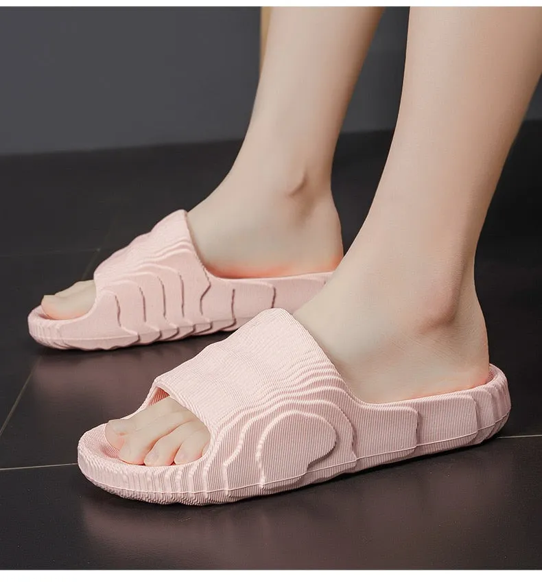 Hnzxzm Slippers for Men and Women Shower Bathroom Sandals Open Toe Soft Cushioned Thick Non-Slip Pool Gym for Indoor & Outdoor