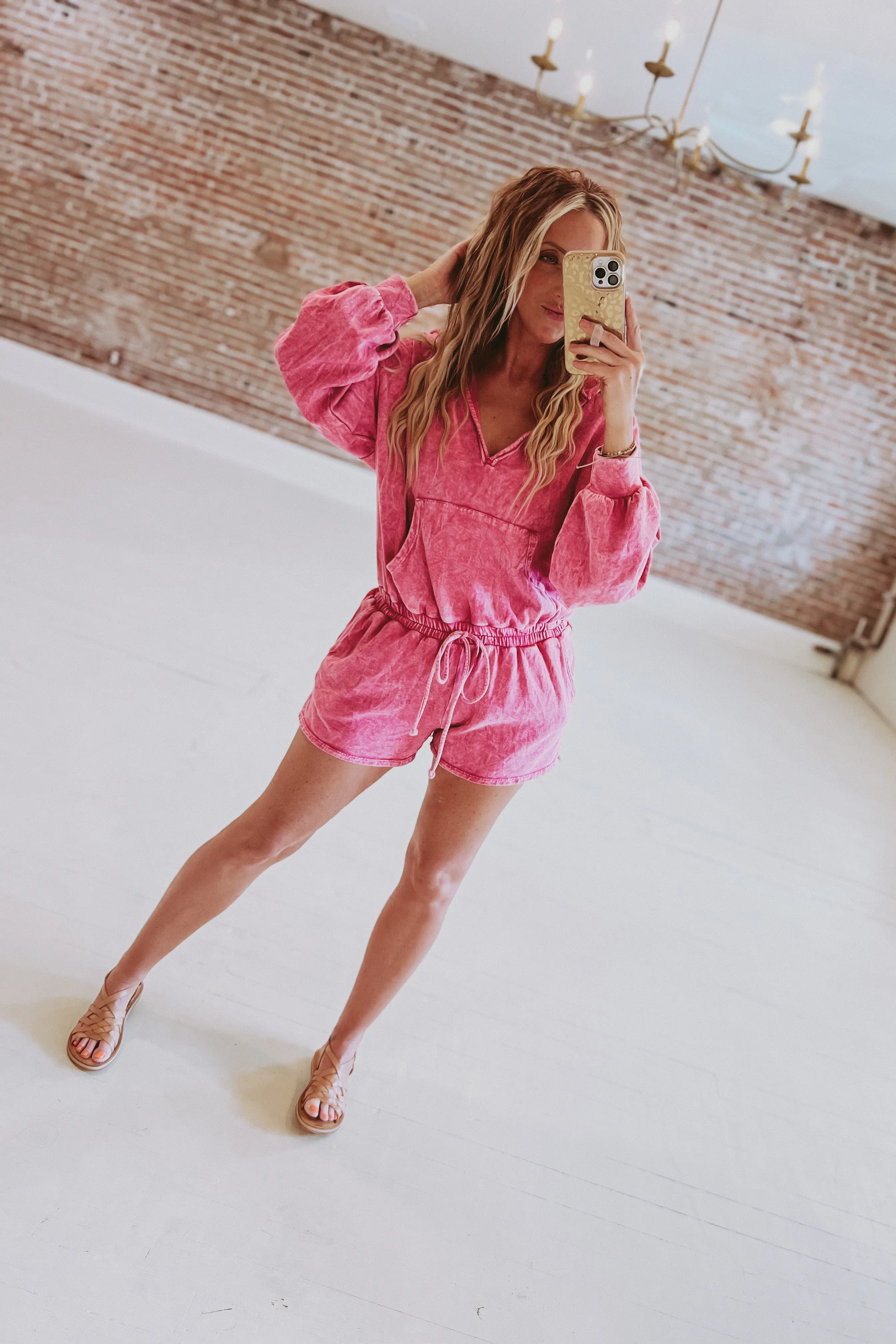 Hooded Terry Romper