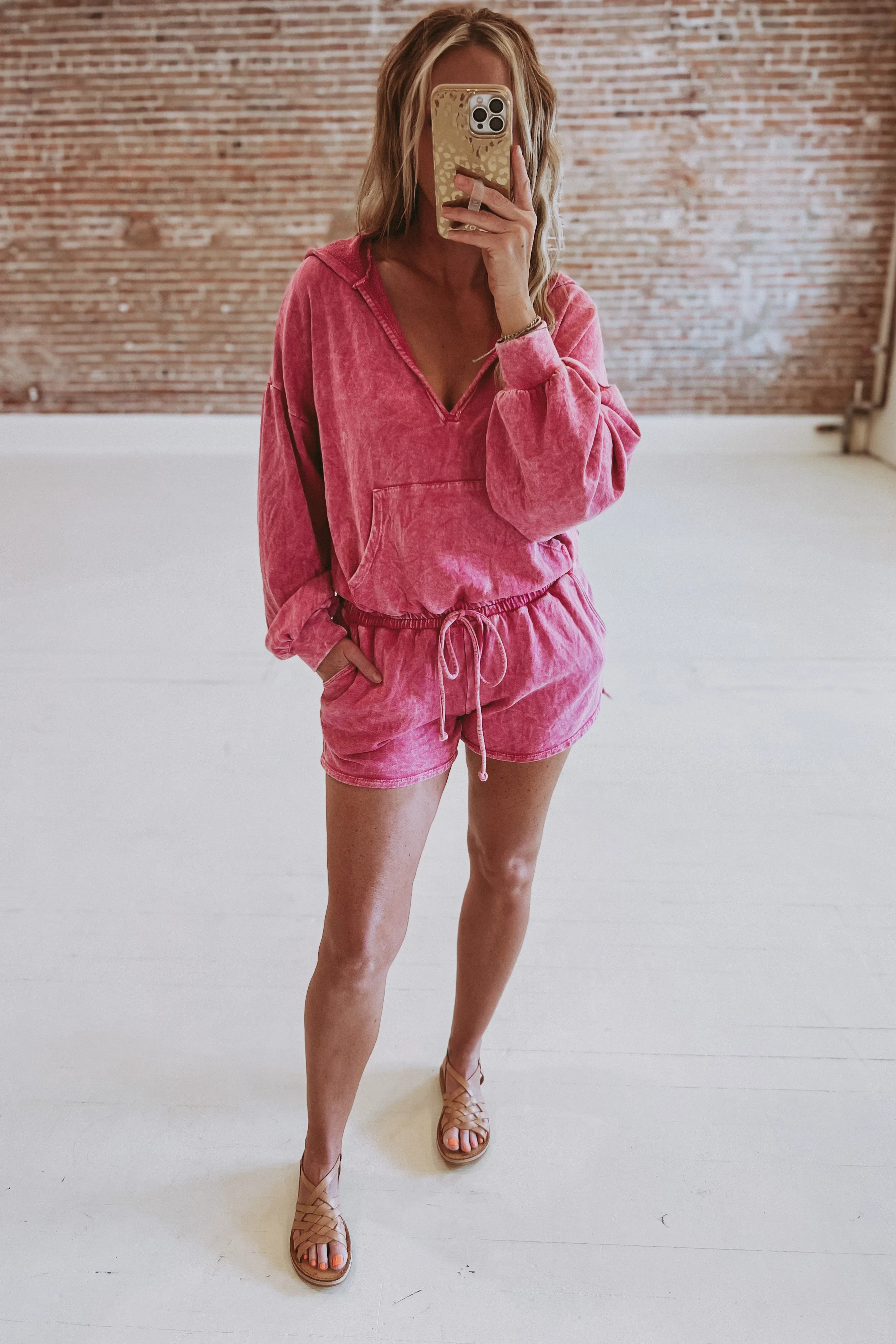 Hooded Terry Romper