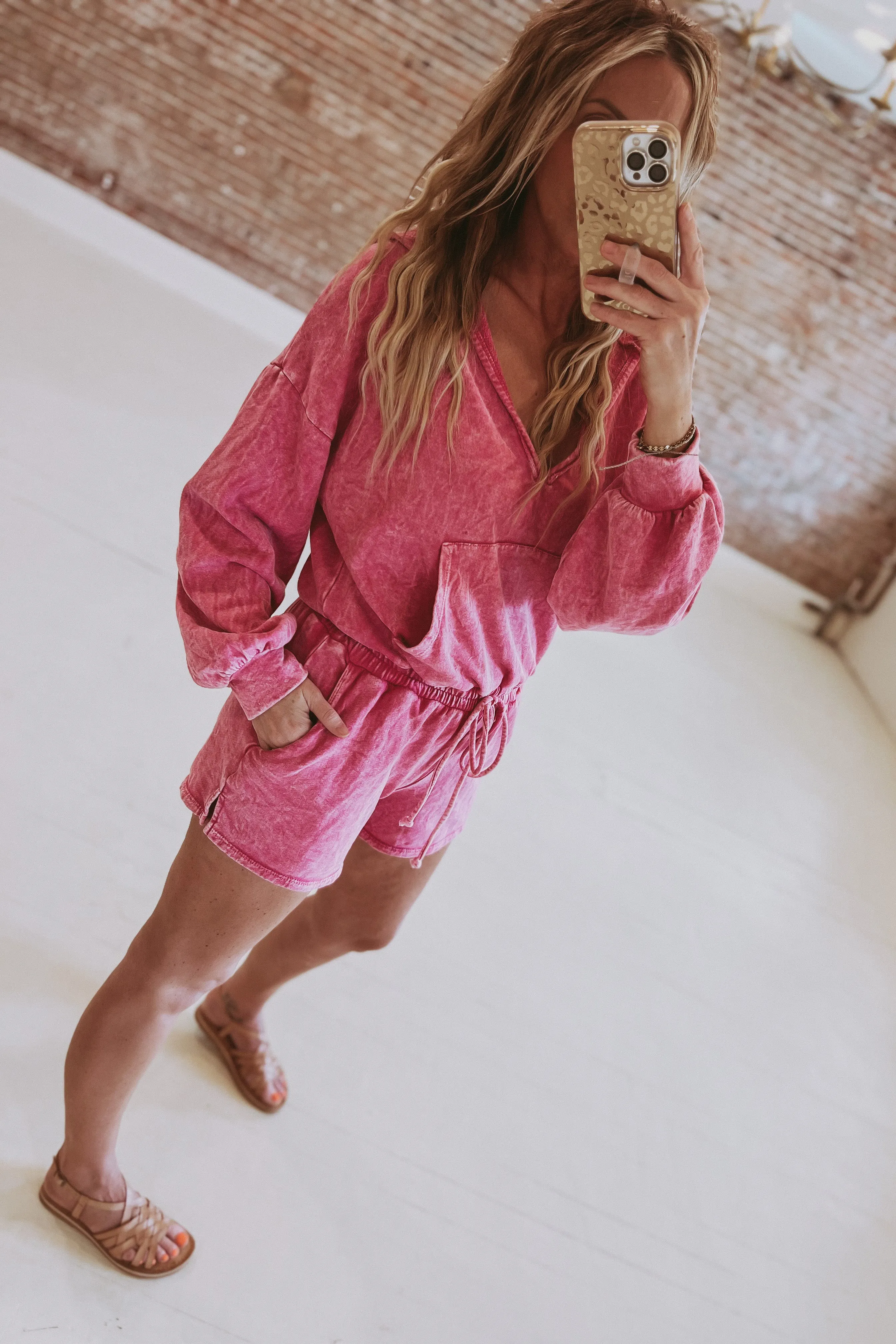 Hooded Terry Romper