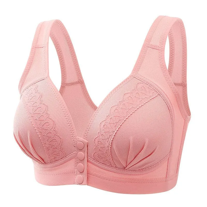 Hot Sale 50% OFF2024 Front Button Breathable Skin-Friendly Cotton Bra