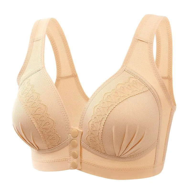 Hot Sale 50% OFF2024 Front Button Breathable Skin-Friendly Cotton Bra