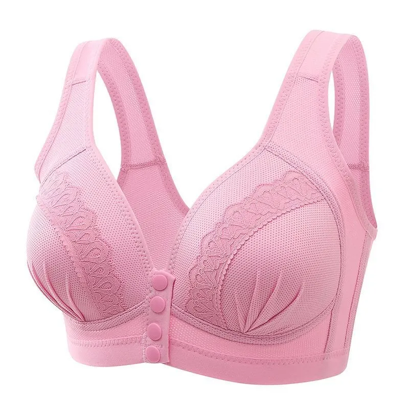 Hot Sale 50% OFF2024 Front Button Breathable Skin-Friendly Cotton Bra