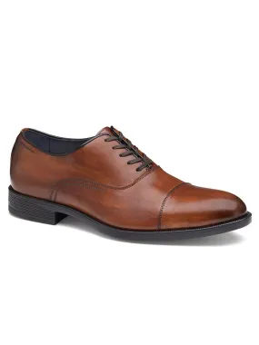 J & M Collection Flynch Cap Toe in Tan Italian Calfskin