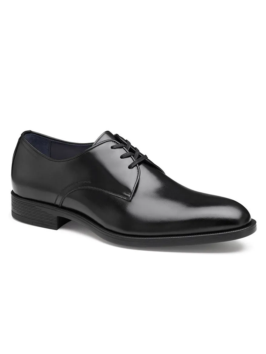 J & M Collection Flynch Plain Toe in Black Italian Calfskin