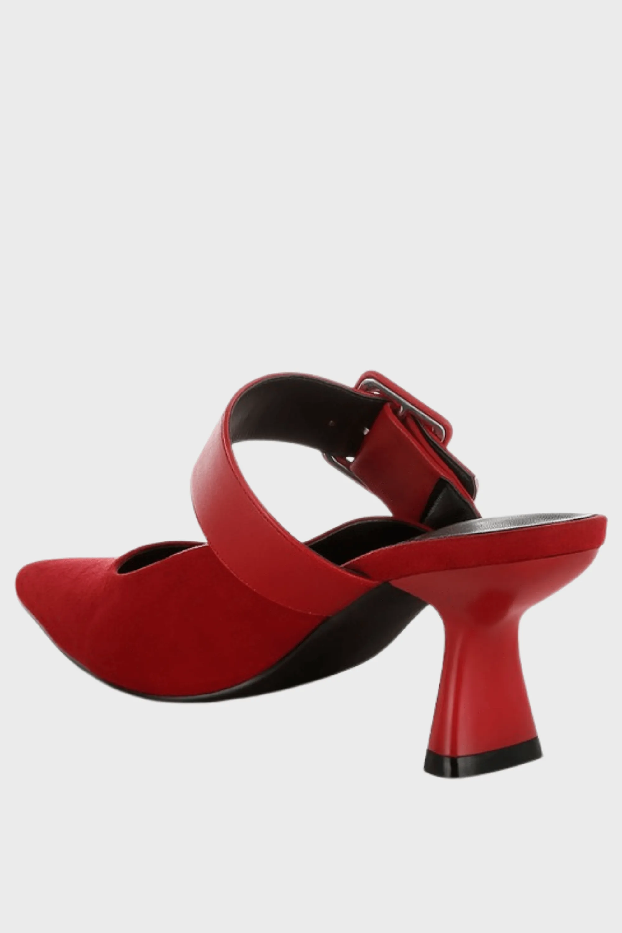 Microfiber Pointy Slip-On Mules