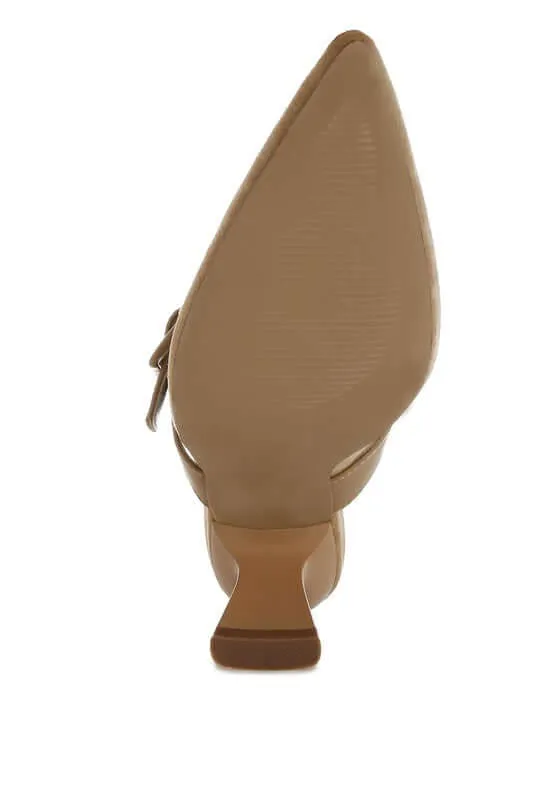 Microfiber Pointy Slip-On Mules