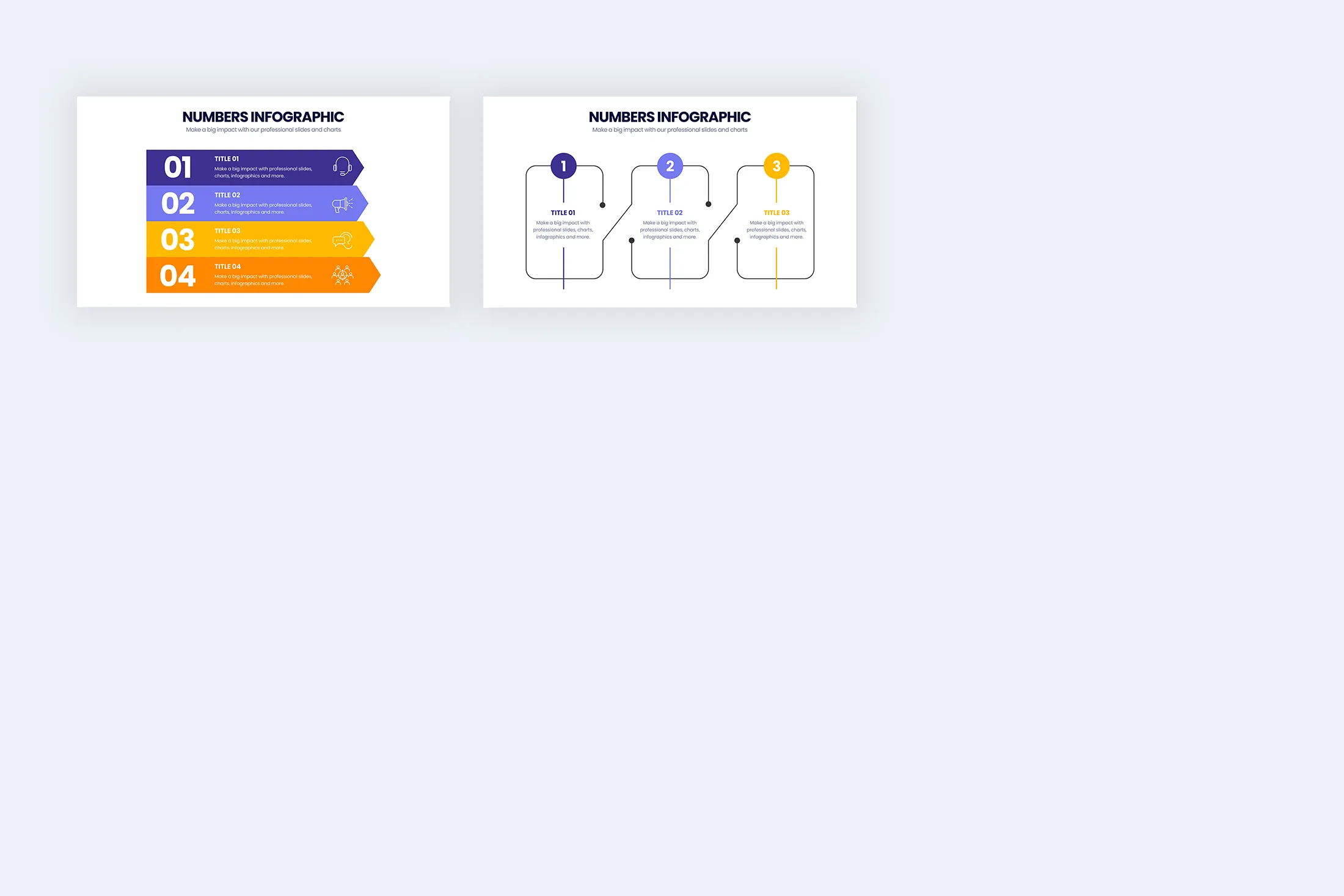 Numbers Google Slides Infographic Template