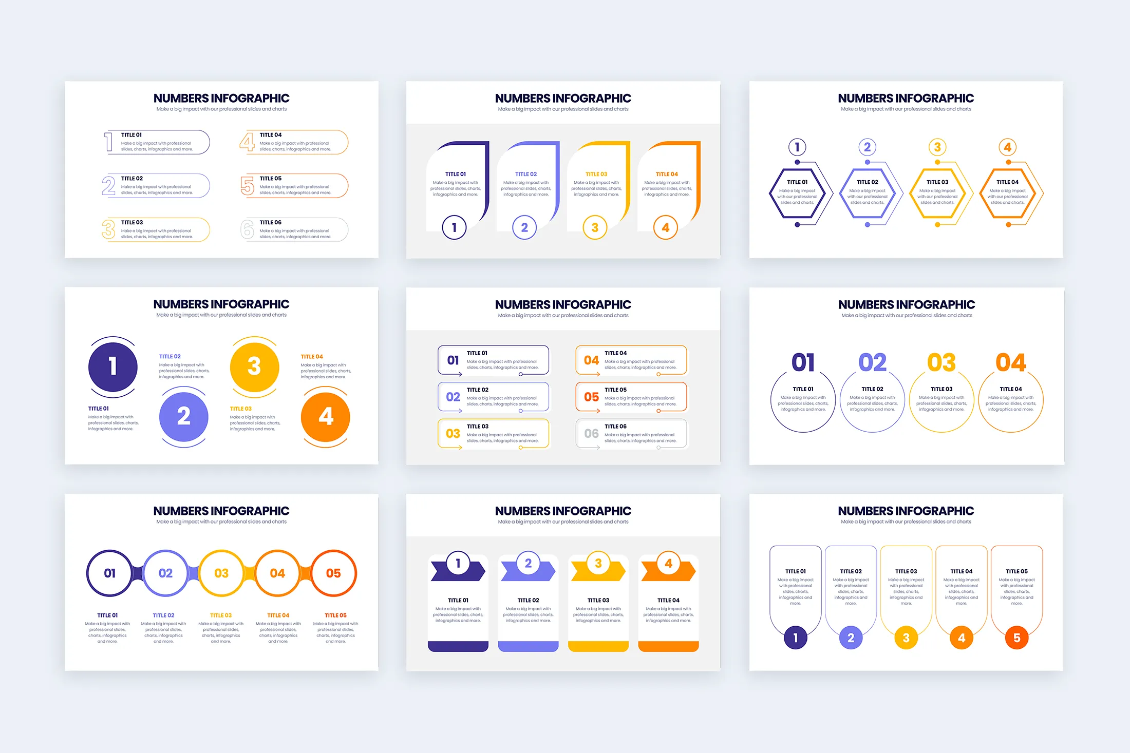 Numbers Google Slides Infographic Template