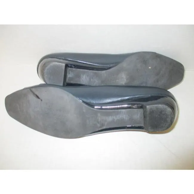 Ros Hommerson Navy Black Square Toe Navyblack Flats Size Us