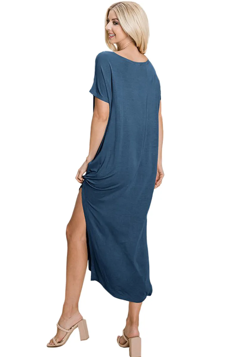 Side Slits Maxi Dress