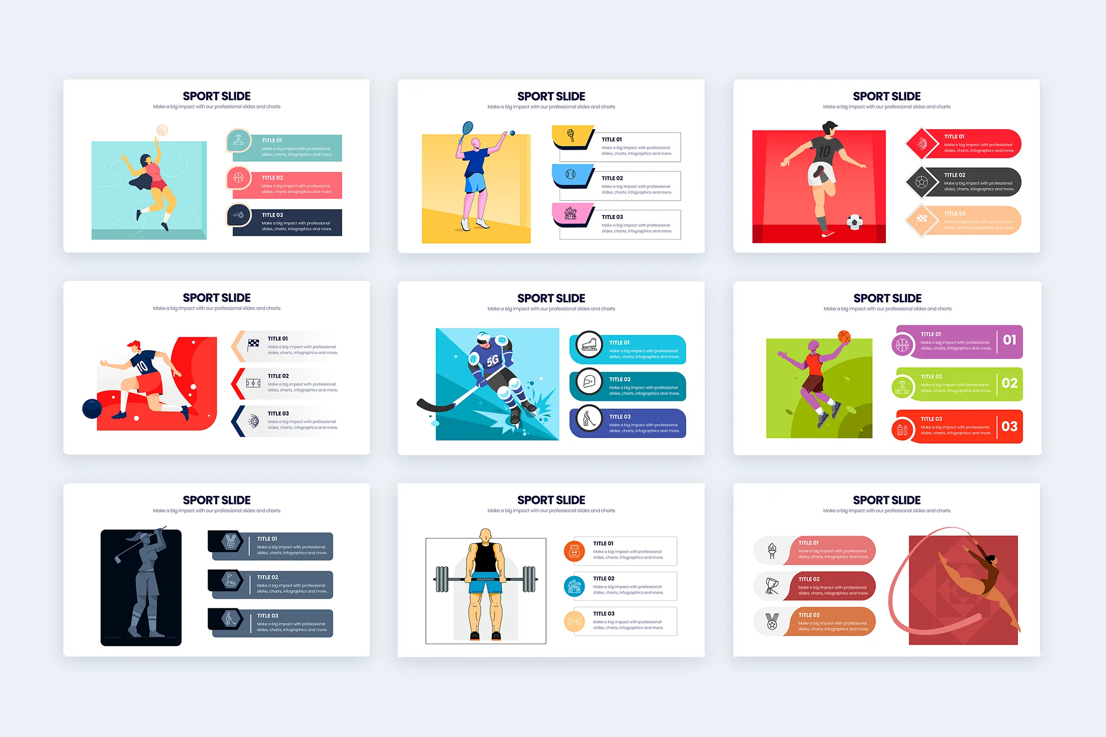 Sports Google Slides Infographic Template