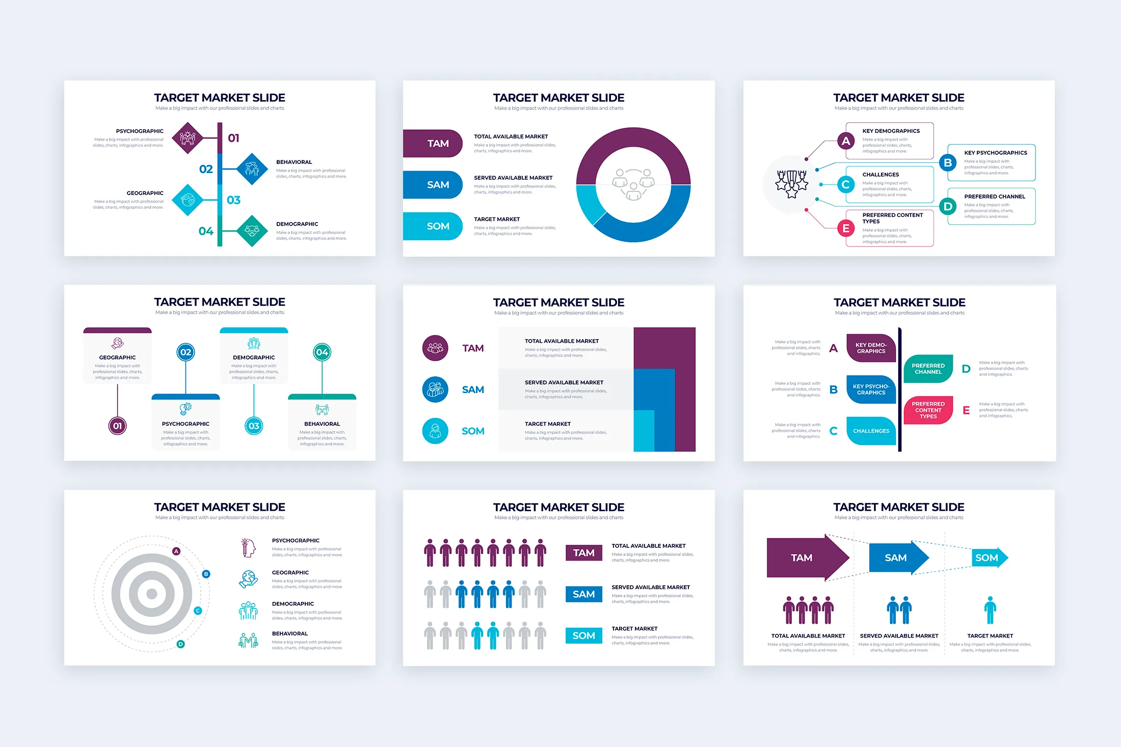 Target Market Google Slides Infographic Template