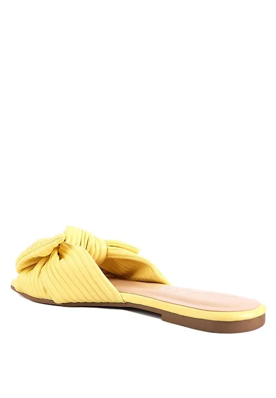 The Rag Company Little Jane Textured Bow Slider Flats