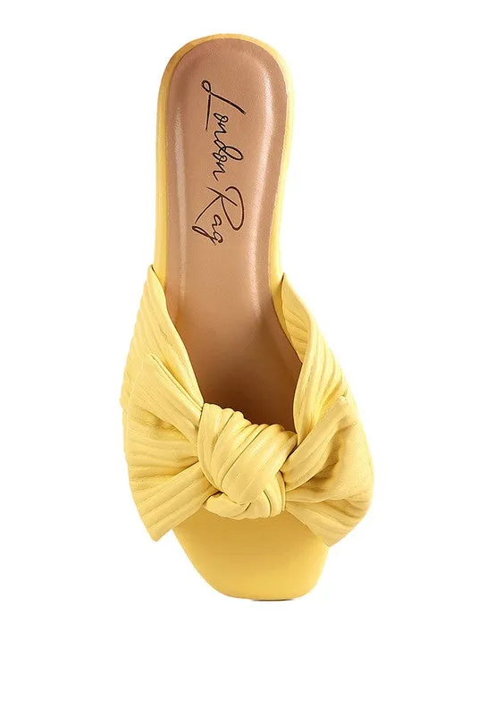 The Rag Company Little Jane Textured Bow Slider Flats