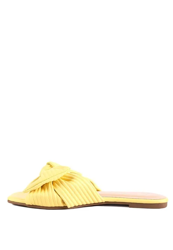 The Rag Company Little Jane Textured Bow Slider Flats