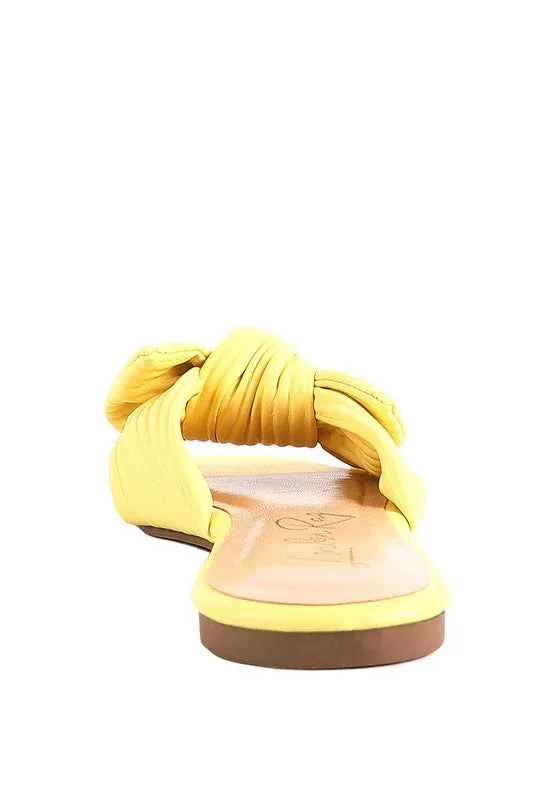 The Rag Company Little Jane Textured Bow Slider Flats