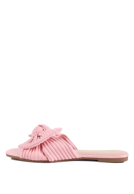 The Rag Company Little Jane Textured Bow Slider Flats