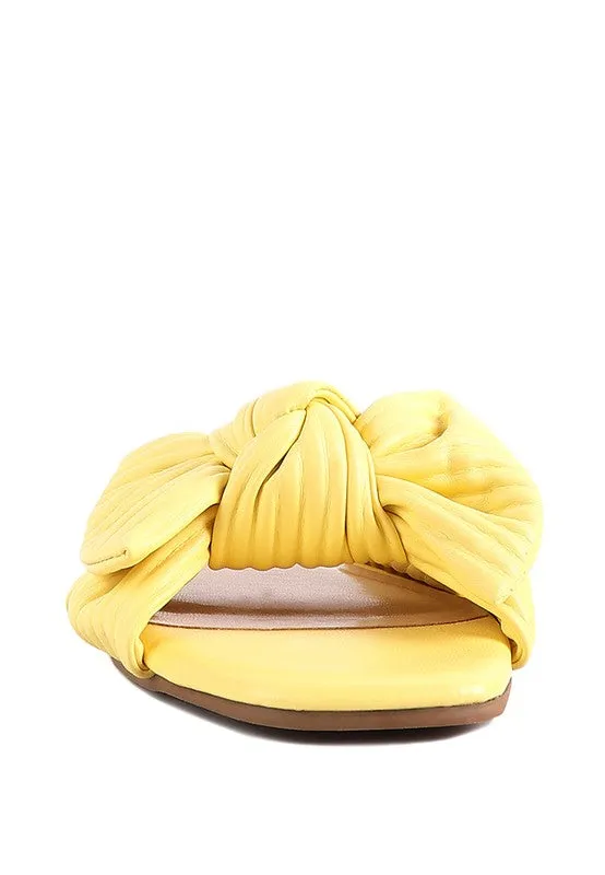 The Rag Company Little Jane Textured Bow Slider Flats