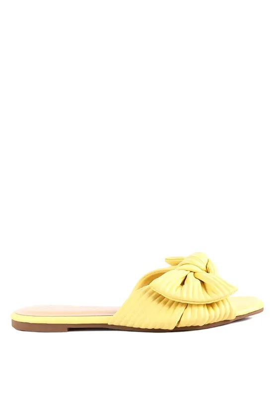 The Rag Company Little Jane Textured Bow Slider Flats