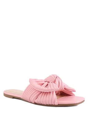 The Rag Company Little Jane Textured Bow Slider Flats