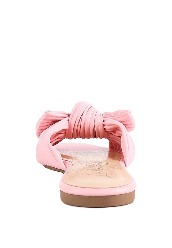The Rag Company Little Jane Textured Bow Slider Flats