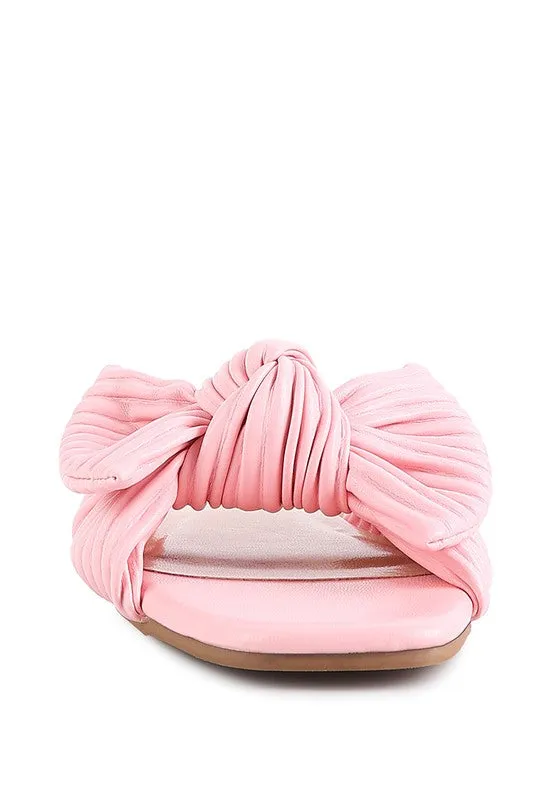 The Rag Company Little Jane Textured Bow Slider Flats