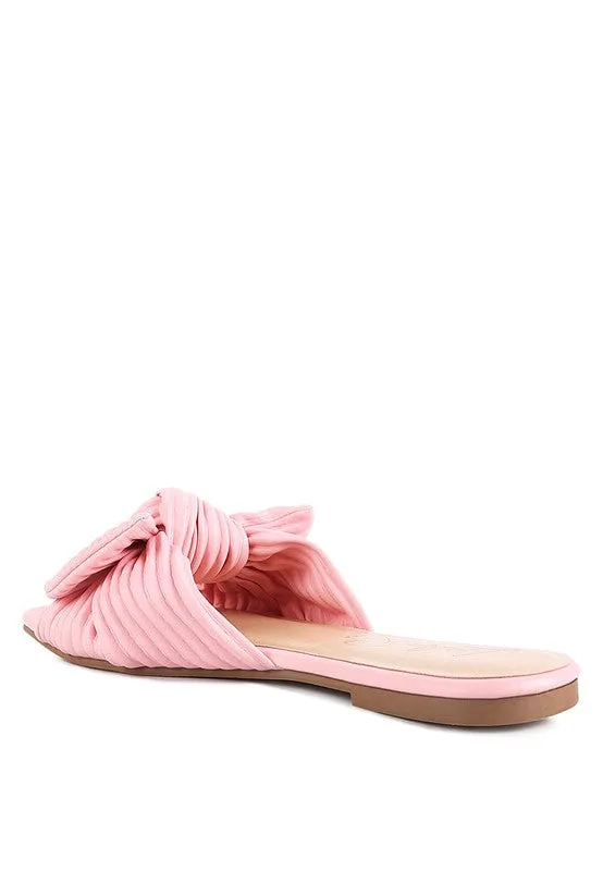 The Rag Company Little Jane Textured Bow Slider Flats